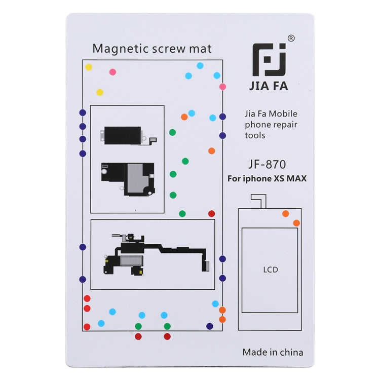 JIAFA JF-870 Magnetic Pad Screw Board for iPhone XS Max My Store