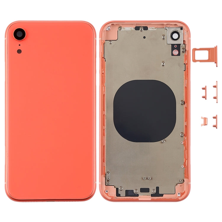 Back Housing Cover with Camera Lens & SIM Card Tray & Side Keys for iPhone XR