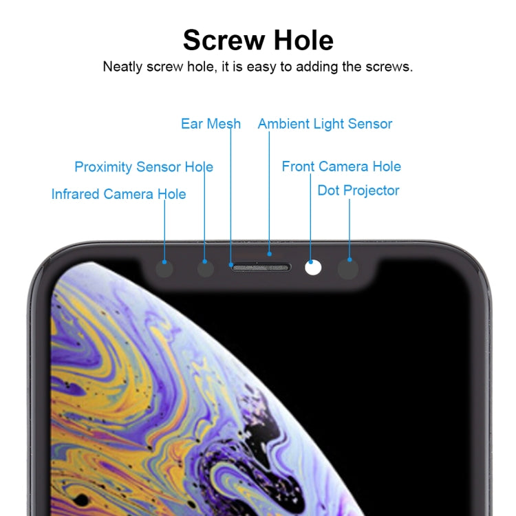 Soft OLED Material LCD Screen and Digitizer Full Assembly for iPhone XS