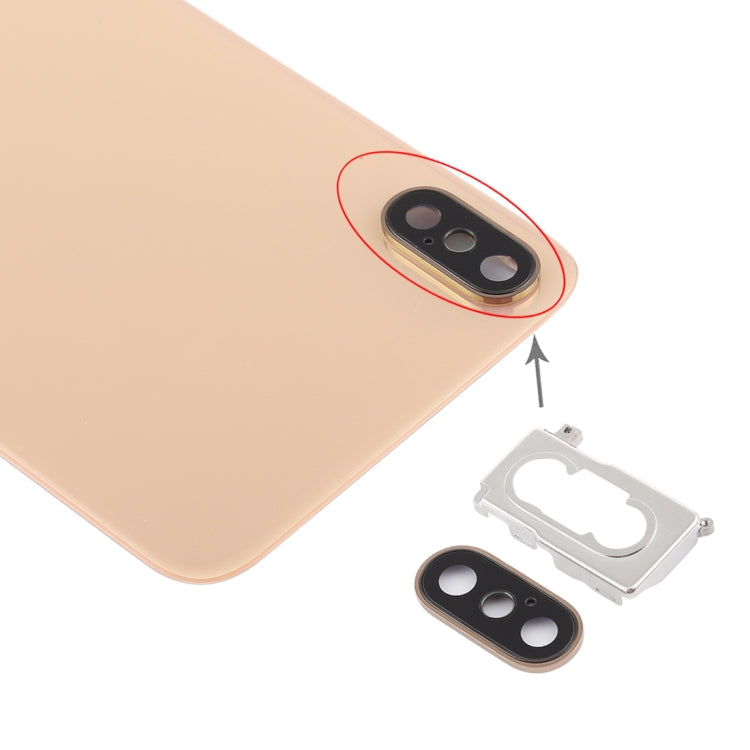 Battery Back Cover with Back Camera Bezel & Lens & Adhesive  for iPhone XS