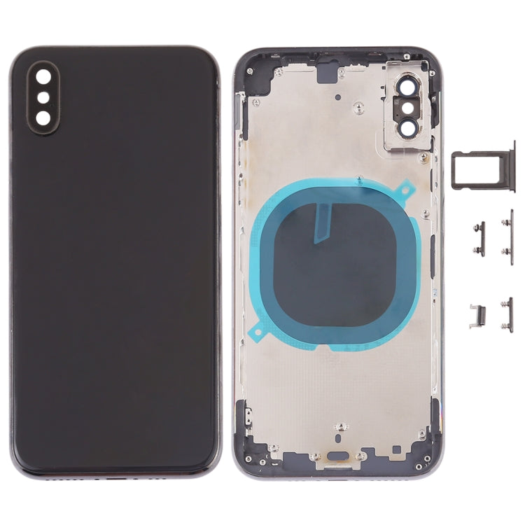 Back Cover with Camera Lens & SIM Card Tray & Side Keys for iPhone XS