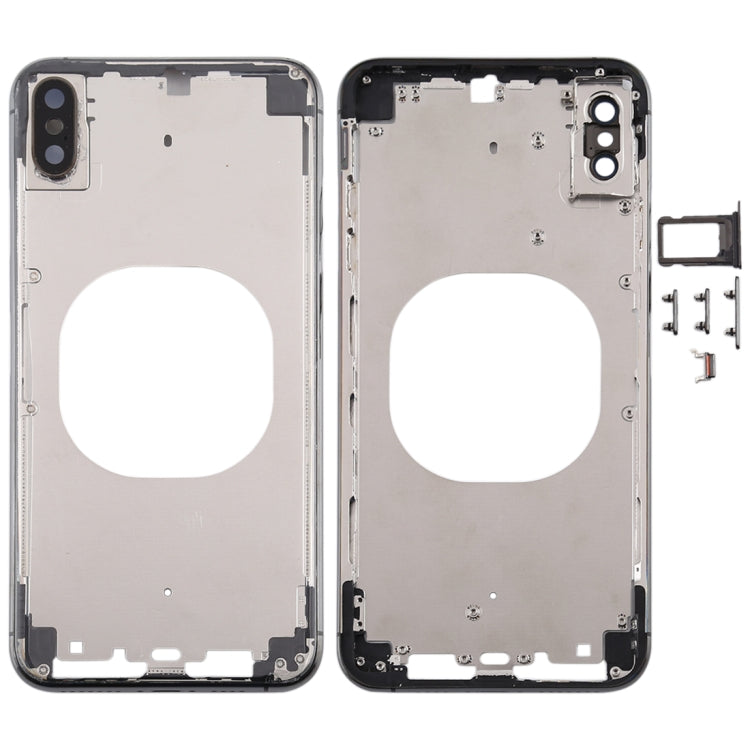 Transparent Back Cover with Camera Lens & SIM Card Tray & Side Keys for iPhone XS