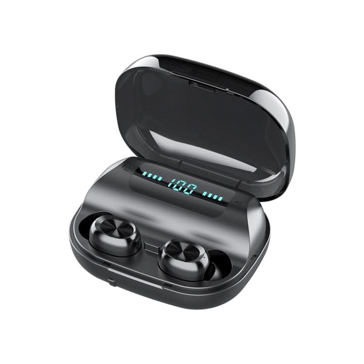 263 TWS CVC8.0 Noise Cancelling Bluetooth Earphone with Charging Box, Support Touch & Three-screen LED Battery Display & Phone Holder & Power Bank & HD Call & Voice Assistant