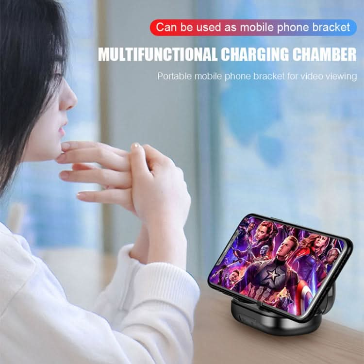 263 TWS CVC8.0 Noise Cancelling Bluetooth Earphone with Charging Box, Support Touch & Three-screen LED Battery Display & Phone Holder & Power Bank & HD Call & Voice Assistant