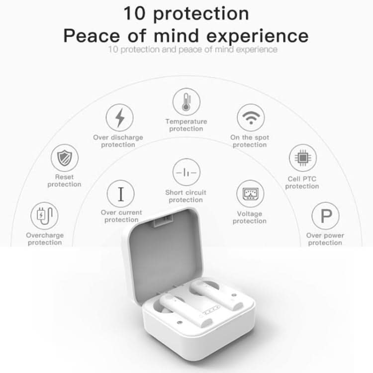 AIR2S TWS Dual Microphone Voice Noise Cancelling Touch Bluetooth Earphone with Charging Box, Support Light Display & Call & Voice Assistant & NFC