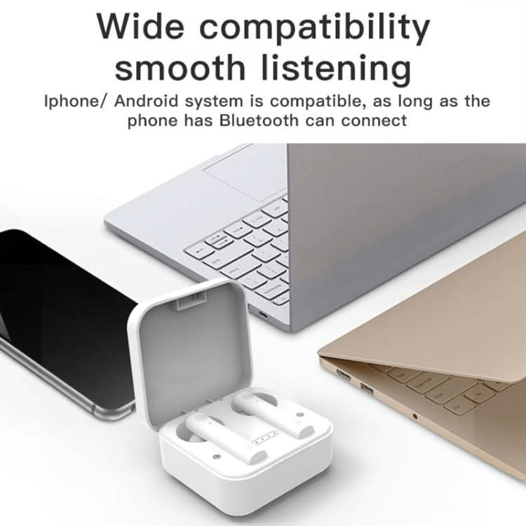 AIR2S TWS Dual Microphone Voice Noise Cancelling Touch Bluetooth Earphone with Charging Box, Support Light Display & Call & Voice Assistant & NFC