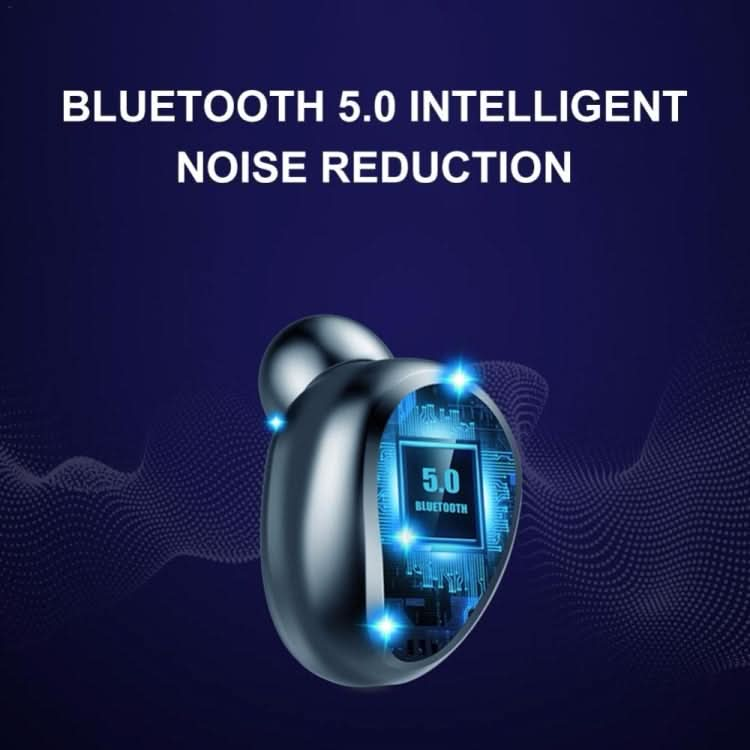 F9-5 Intelligent Noise Cancelling Touch Bluetooth Earphone with Charging Box, Supports Three-screen LED Power Display & HD Call & Power Bank & Siri