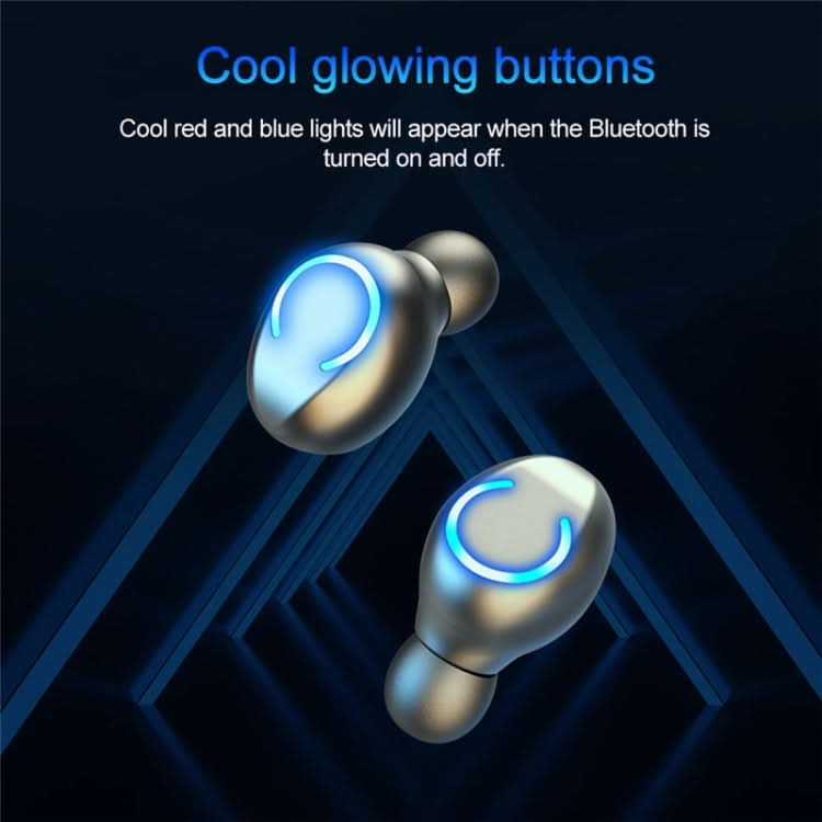 F9-9 TWS CVC8.0 Noise Cancelling Bluetooth Earphone with Charging Box, Support Touch Lighting Effect & Three-screen LED Power Display & Power Bank & Mobile Phone Holder & HD Call & Voice Assistant