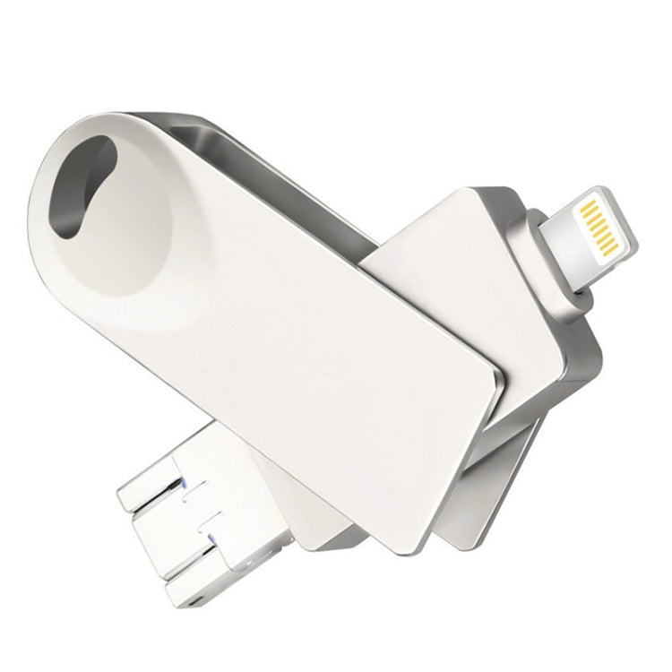 S29 3 в 1 256 ГБ Micro USB + USB + 8-контактный интерфейс Металлический Twister Flash Disk