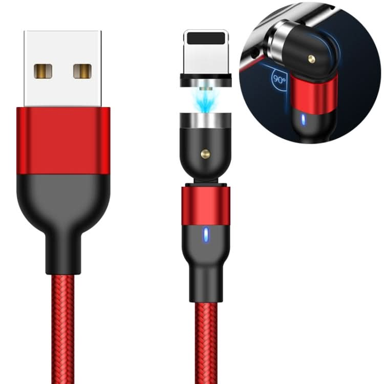 2m 2A Output USB to 8 Pin Nylon Braided Rotate Magnetic Charging Cable