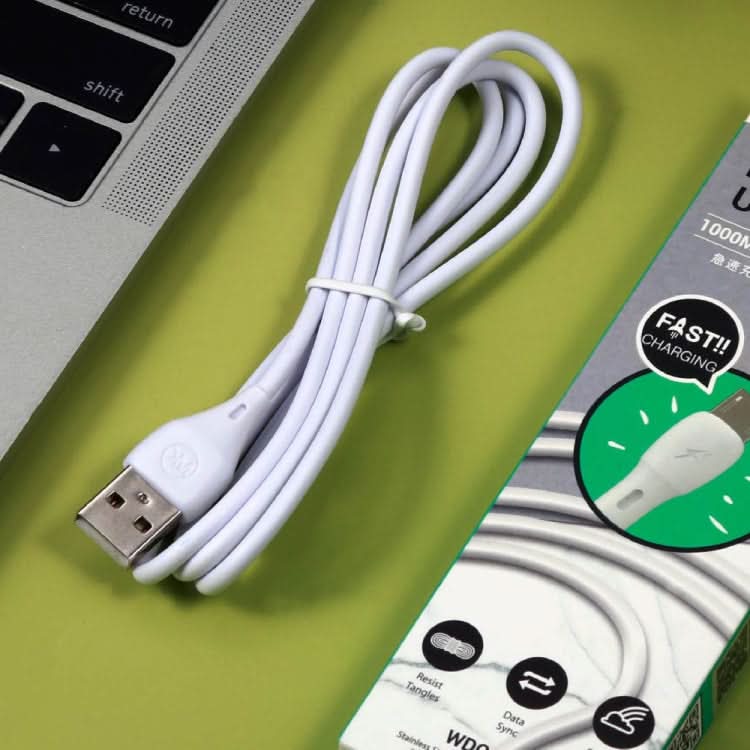 WK WDC-072 1m 2.1A Output Full Speed Series USB to 8 Pin Data Sync Charging Cable