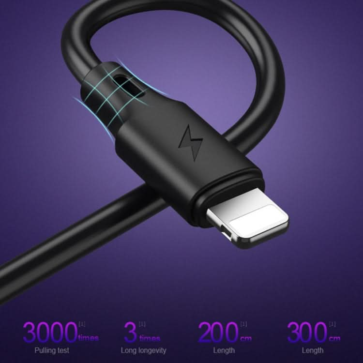 WK WDC-092 3m 2.4A Max Output Full Speed Pro Series USB to 8 Pin Data Sync Charging Cable