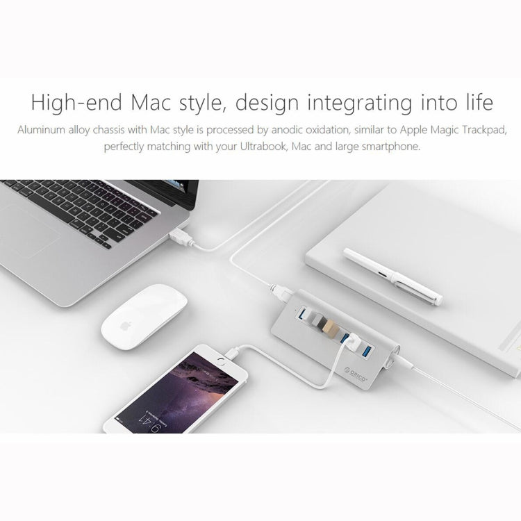 ORICO M3H7-V1 Aluminum Alloy 7 USB 3.0 Ports HUB with 30W Power Adapter My Store