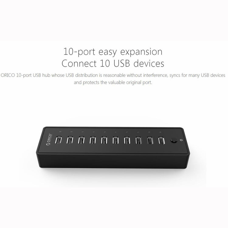 ORICO P10-U2-V1 10 USB 2.0 Ports HUB, Specification: EU Plug My Store