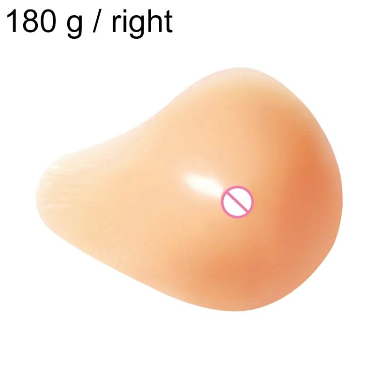 AS1 Spiral Shape Postoperative Rehabilitation Fake Breasts Silicone Breast Pad Nipple Cover 180g/Right Reluova