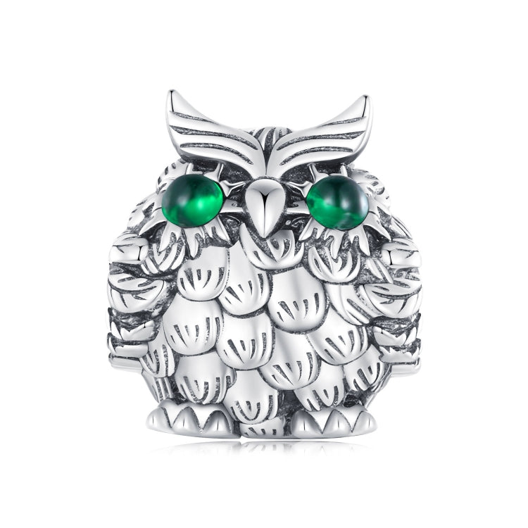 SCC2542 S925 Sterling Silver Necklace Pendant Accessories Exquisite Owl DIY Bracelet Beads