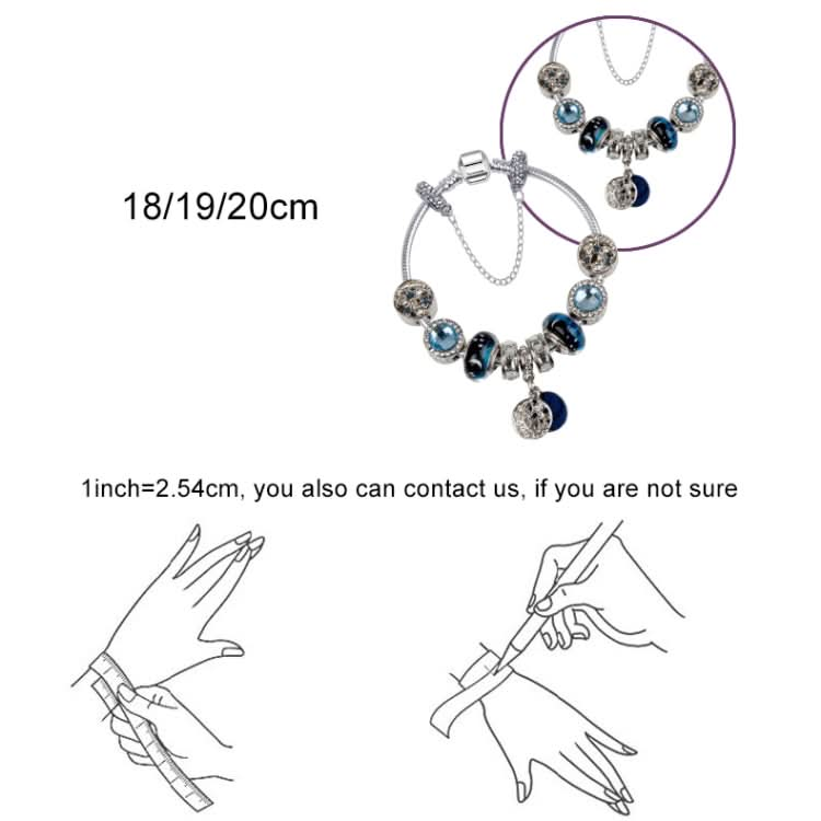 20cm Fashion Ethnic Style Boho Blue Sky Star Moon Bead Bracelets-Reluova