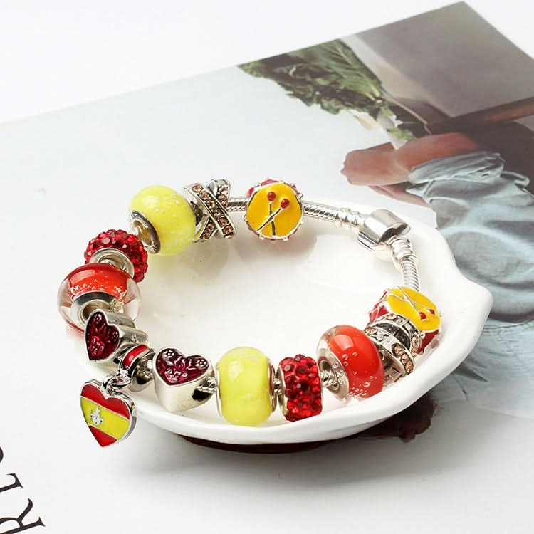 World Cup Souvenir Bracelets European and American Fashion Alloy Bracelet, Size: 18cm