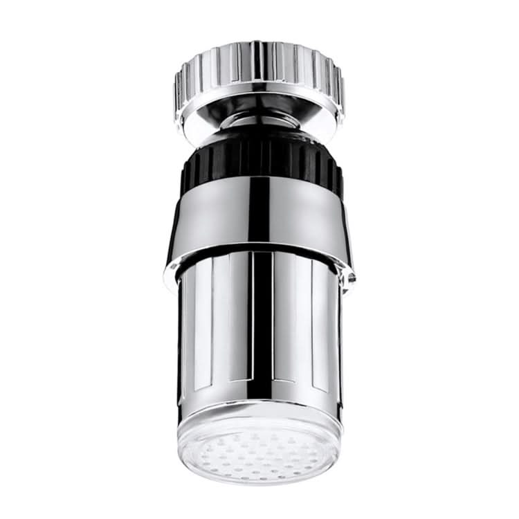 SDF-B6 1 LED ABS Colorful Change LED Faucet Light Water Glow Shower, Size: 58 x 24mm, Interface: 22mm (Silver) Reluova