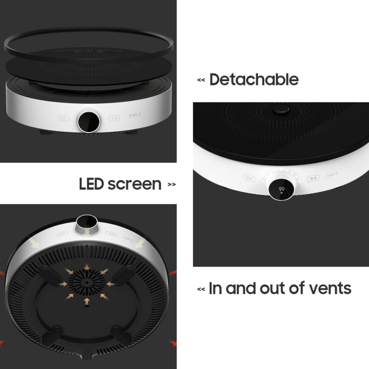 Original Xiaomi Mijia 2100W OLED Screen Induction Cooker 2 NFC Connection App Control, US Plug