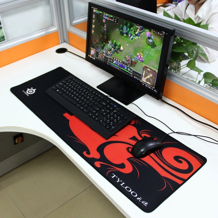 Extended Large Dragon Mantis Gaming and Office Keyboard Mouse Pad, Size: 90cm x 30cm My Store