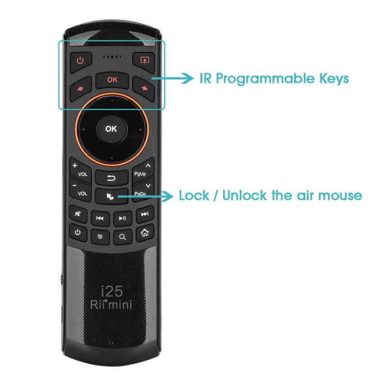 Rii i25 Air Mouse 2.4GHz Wireless Keyboard with IR Remote Controller for PC, Android TV Box / Smart TV, Game Devices My Store