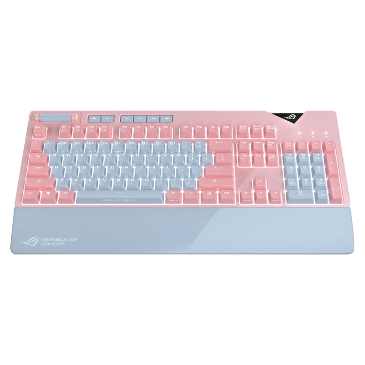 ASUS Strix Flare Pink LTD RGB Backlight Wired Gaming Keyboard with Detachable Wrist Rest (Mechanical Brown Switch)