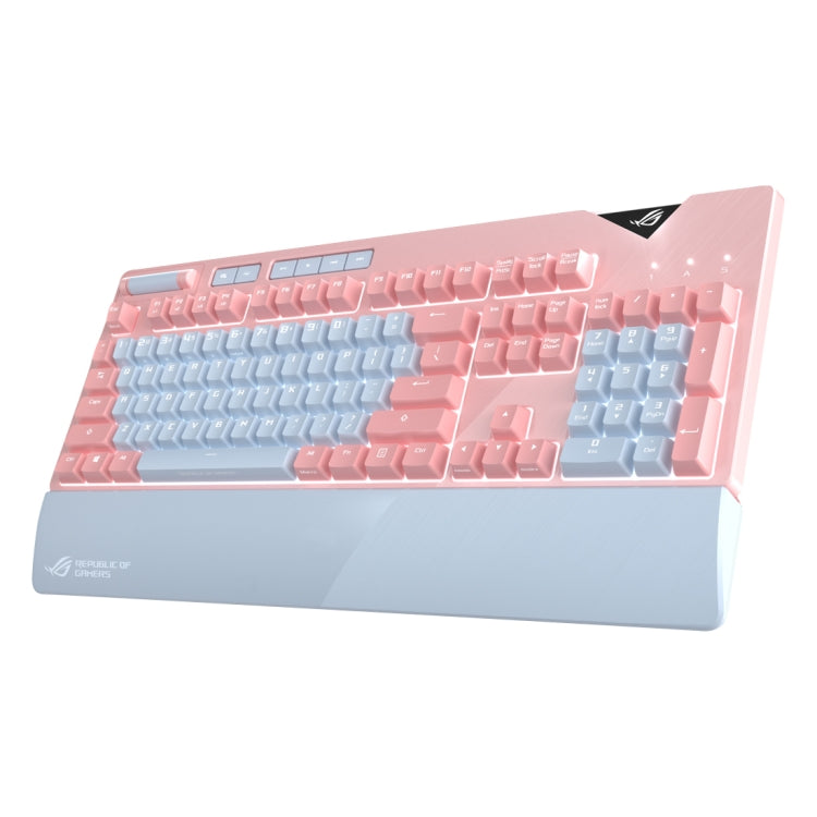 ASUS Strix Flare Pink LTD RGB Backlight Wired Gaming Keyboard with Detachable Wrist Rest (Mechanical Brown Switch)