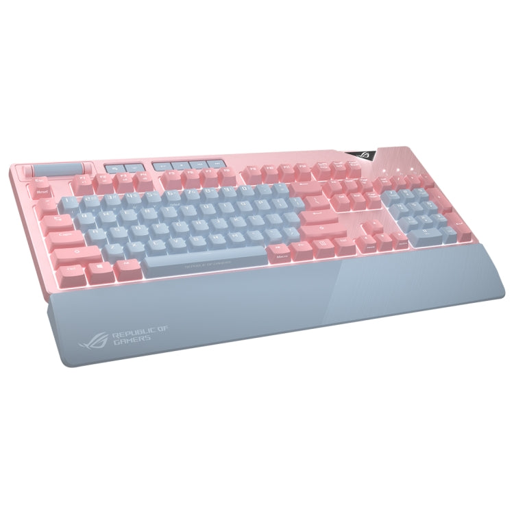 ASUS Strix Flare Pink LTD RGB Backlight Wired Gaming Keyboard with Detachable Wrist Rest (Mechanical Brown Switch)