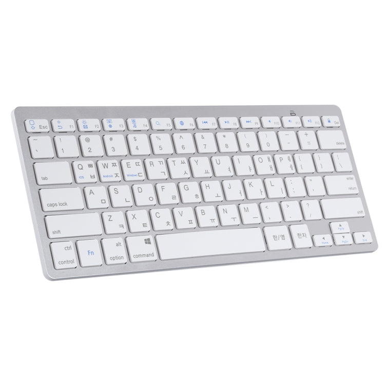 WB-8022 Ultra-thin Wireless Bluetooth Keyboard for iPad, Samsung, Huawei, Xiaomi, Tablet PCs or Smartphones, Ko Language Keys