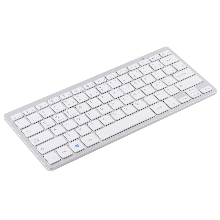 WB-8022 Ultra-thin Wireless Bluetooth Keyboard for iPad, Samsung, Huawei, Xiaomi, Tablet PCs or Smartphones, Portuguese Keys My Store