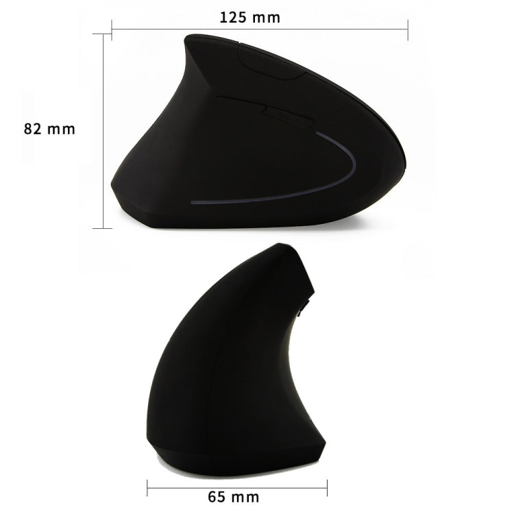 CM0093 Rechargeable Version 2.4GHz Three-button Wireless Optical Mouse Vertical Mouse for Left-hand, Resolution: 1000DPI / 1200DPI / 1600DPI My Store