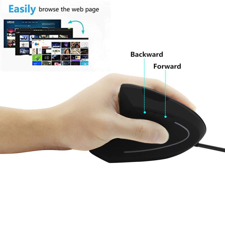 CM0093 Rechargeable Version 2.4GHz Three-button Wireless Optical Mouse Vertical Mouse for Left-hand, Resolution: 1000DPI / 1200DPI / 1600DPI My Store