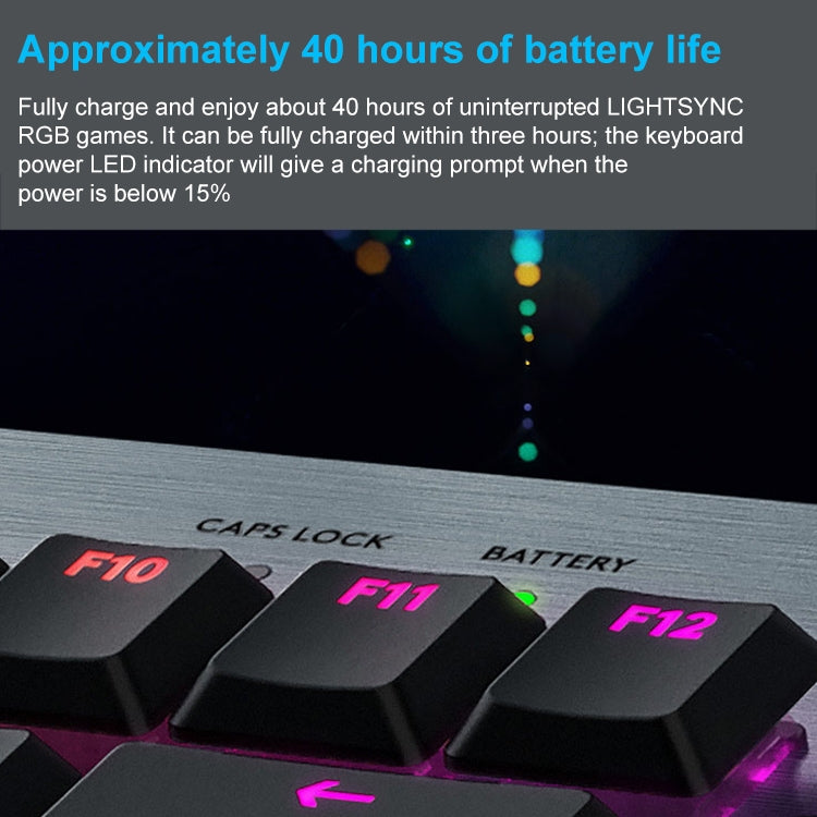 Logitech G913 TKL Wireless RGB Mechanical Gaming Keyboard, Tea Shaft (GL-Tactile)