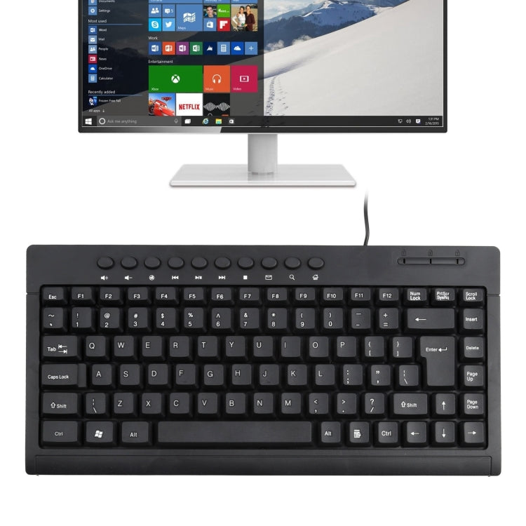 KB-301A Multimedia Notebook Mini Wired Keyboard, English Version My Store