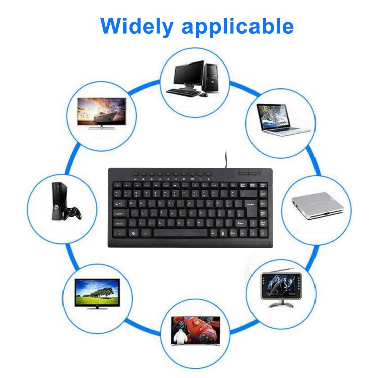 KB-301A Multimedia Notebook Mini Wired Keyboard, English Version My Store