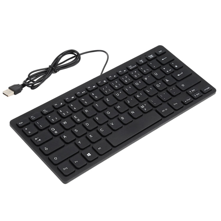 TT-A01 Ultra-thin Design Mini Wired Keyboard, German Version My Store