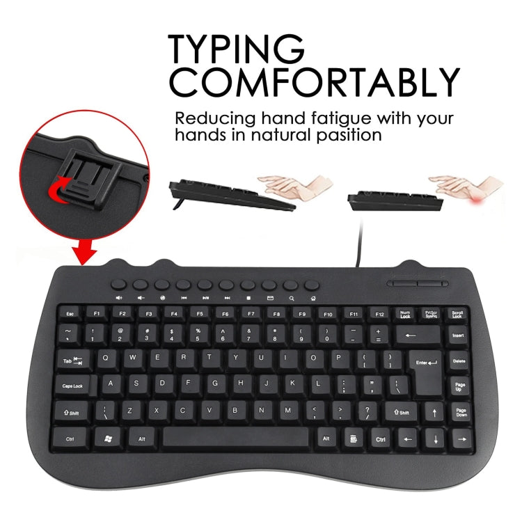 KB-301B Multimedia Notebook Mini Wired Keyboard, English Version My Store