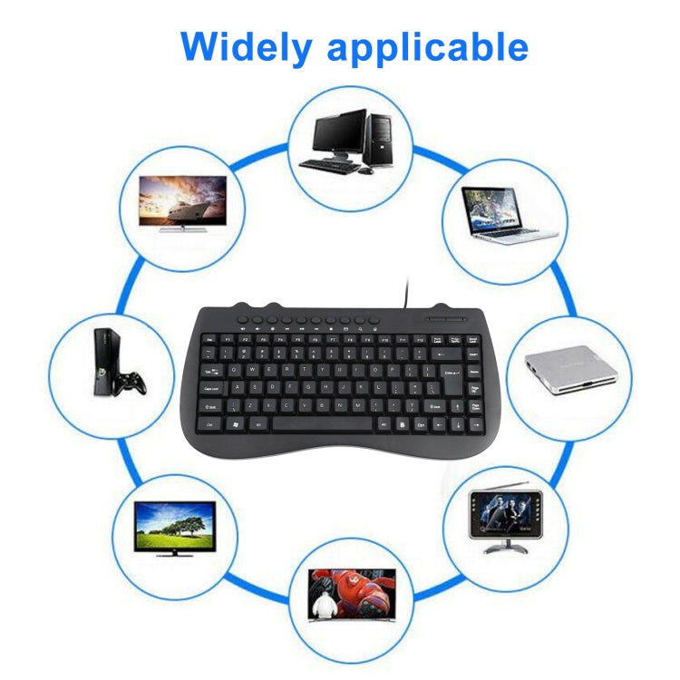 KB-301B Multimedia Notebook Mini Wired Keyboard, English Version My Store