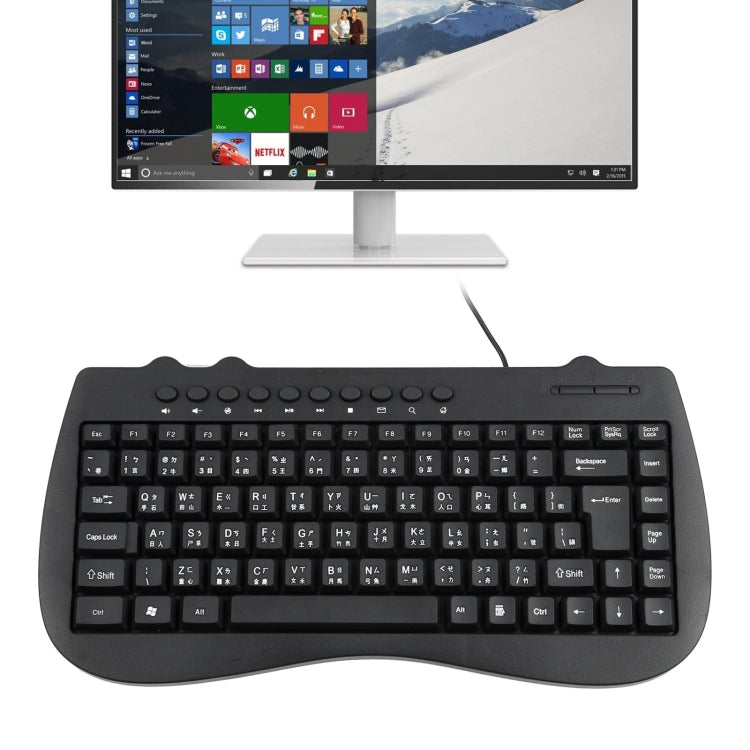 KB-301B Multimedia Notebook Mini Wired Keyboard, Cangjie Version My Store