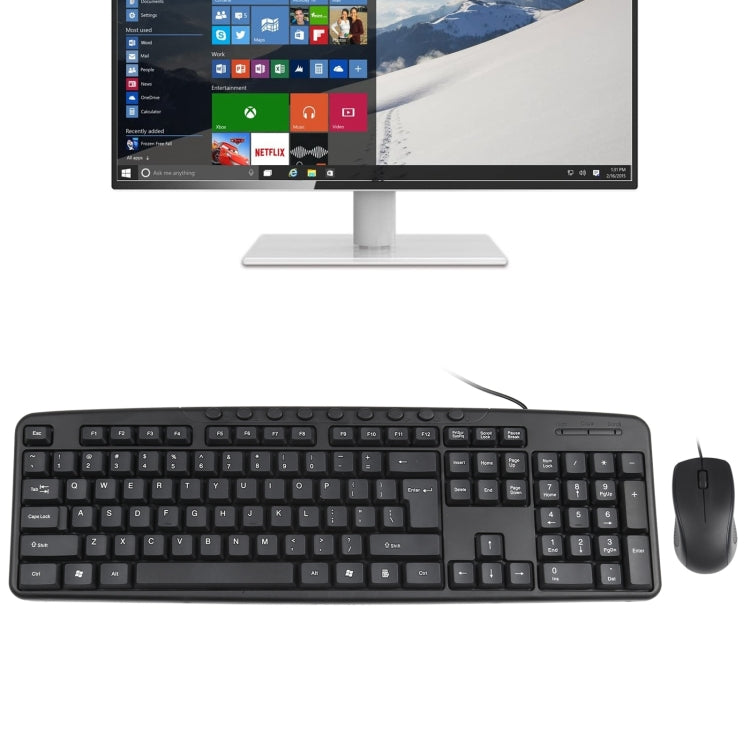 KB-8377 USB Wired Keyboard Mouse Set My Store