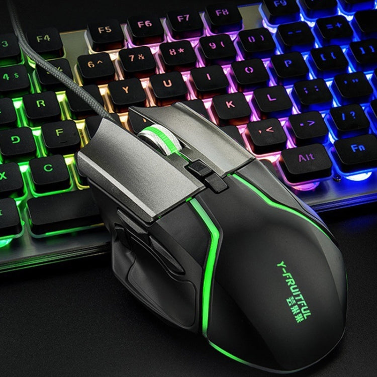 Y-FRUITFUL Y2 Detachable Macro Programming Mechanical Gaming Mouse