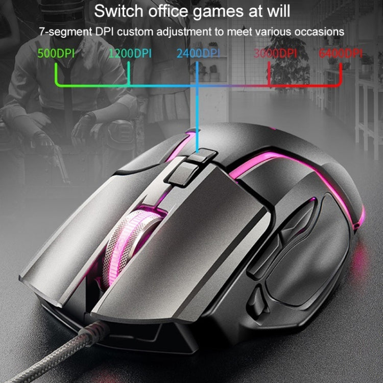 Y-FRUITFUL Y2 Detachable Macro Programming Mechanical Gaming Mouse My Store