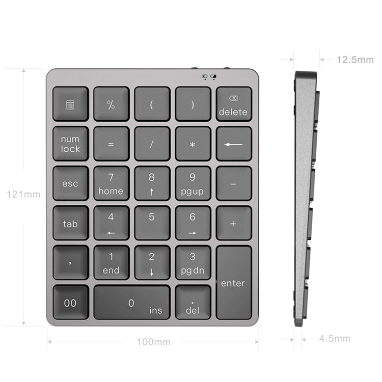 N960 Ultra-thin Universal Aluminum Alloy Rechargeable Wireless Bluetooth Numeric Keyboard My Store