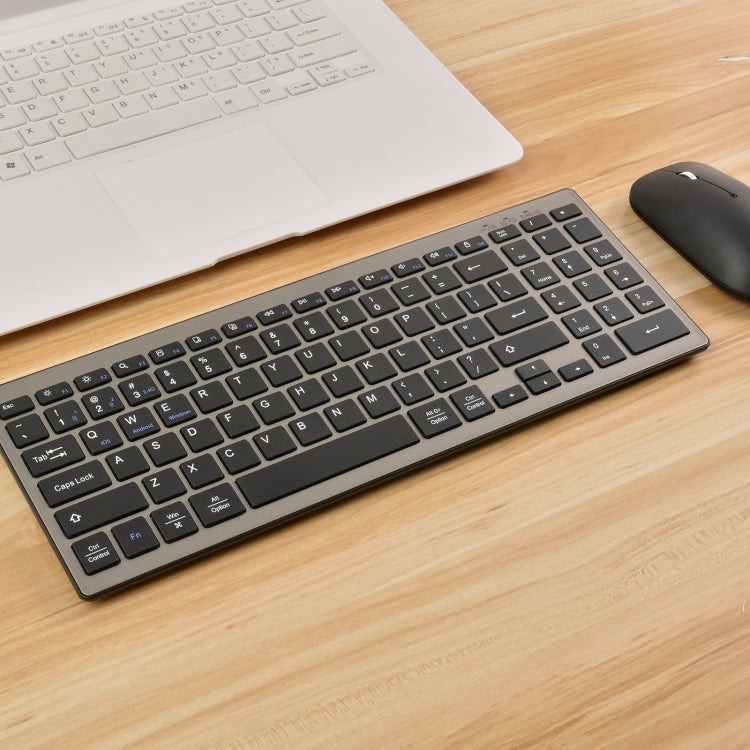 168 2.4Ghz + Bluetooth  Dual Mode Wireless Keyboard Compatible with iSO & Android & Windows