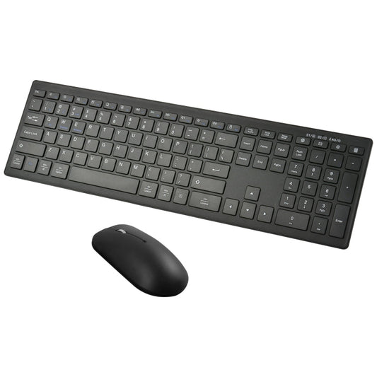 169 2.4Ghz + Bluetooth  Dual Mode Wireless Keyboard + Mouse Kit, Compatible with iSO & Android & Windows