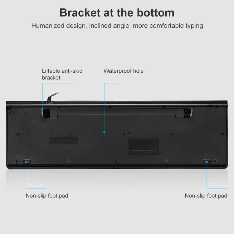 ZGB S500 Square Keycap Wired Keyboard + Mouse Set