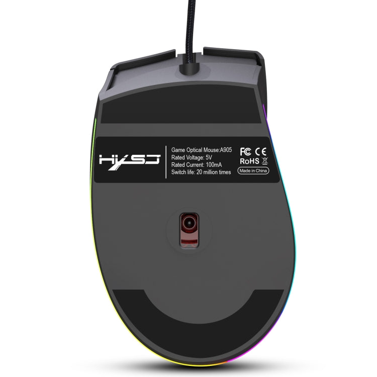 HXSJ A905 8-buttons 7200 DPI Programmable Wired Gaming Mouse, Cable Length: 1.6m My Store