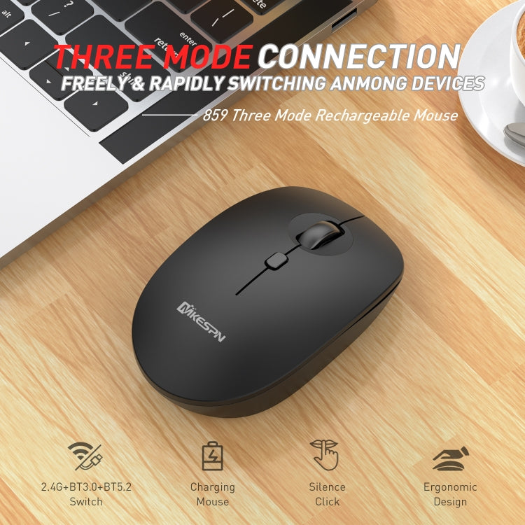 MKESPN 859 2.4G+BT5.0+BT3.0 Three Modes Wireless Mouse