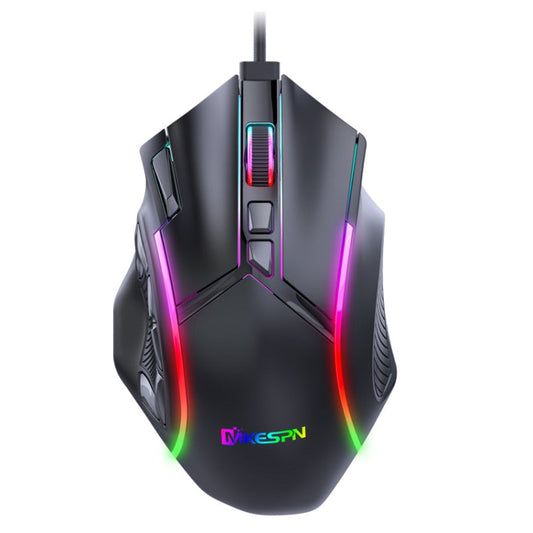 MKESPN X15 Full Speed 12800DPI 12 Buttons Macro Definition RGB Wired Mouse My Store